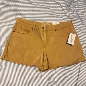 BRAND NEW yellow summer jean shorts